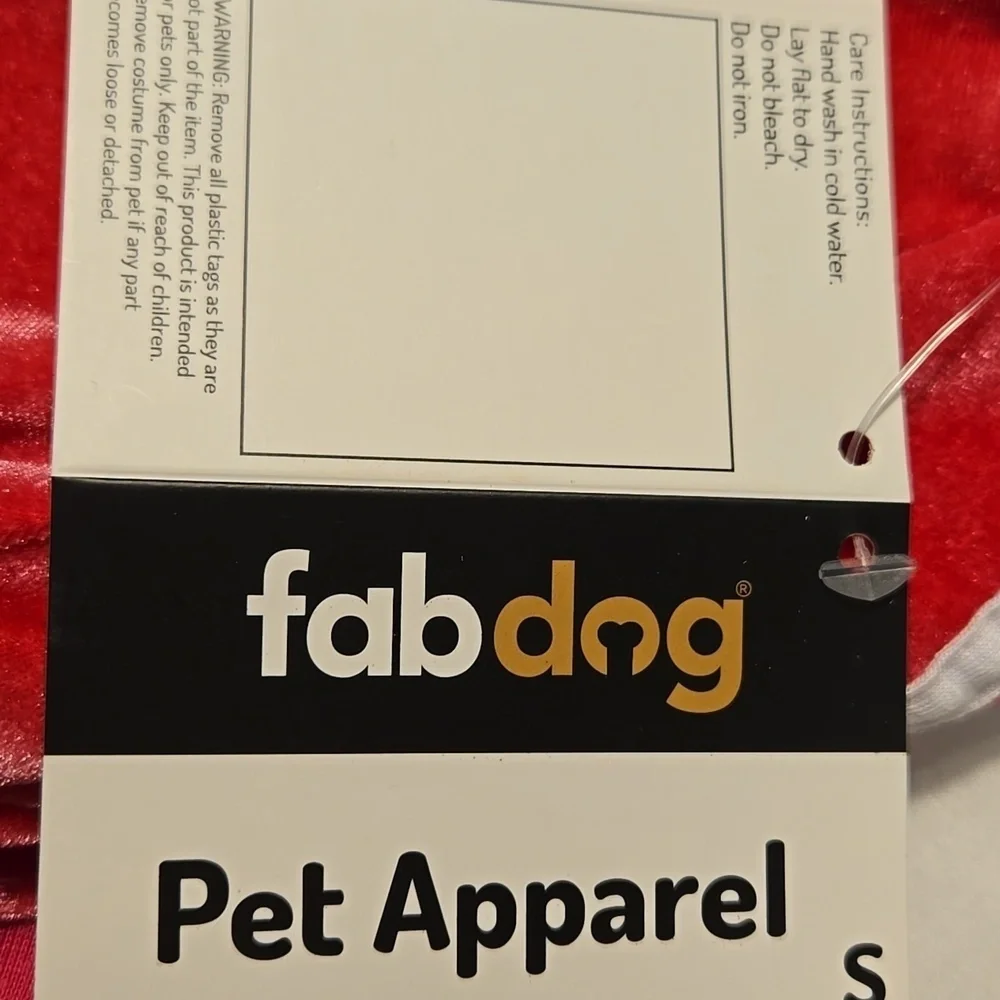 Fabdog Hot Pink Velour Puppy Dog    DIVA Hoodie Size Small